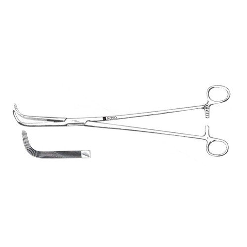 Harrington Thoracic Forceps, Longitudinal Serrations W/ Cross-Serrated Tips, 12" (30.5 Cm)